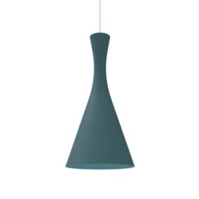 LUMICOM - JAQUELINE Suspension, 1x E27, max 42W, métal, bleu méditerranéen, D.30cm