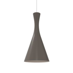 LUMICOM - JAQUELINE Suspension, 1x E27, max 42W, métal, gris , D.30cm