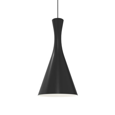 LUMICOM - JAQUELINE Suspension, 1x E27, max 42W, métal, noir brillant/blanc, D.30cm