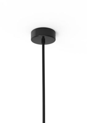 LUMICOM - JAQUELINE Suspension, 1x E27, max 42W, métal, noir brillant/blanc, D.30cm
