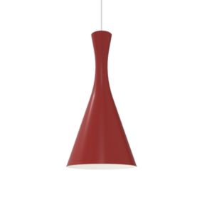 LUMICOM - JAQUELINE Suspension, 1x E27, max 42W, métal, rouge brillant/blanc, D.30cm