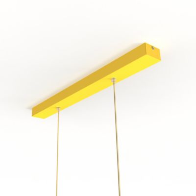 LUMICOM - JAQUELINE TRACK Suspension, 2x E27, max 42W, métal, noir mat, L.60cm x H.45cm