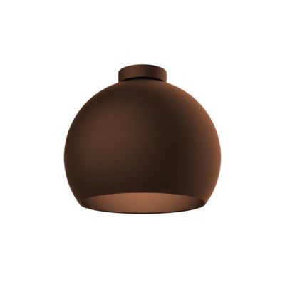 LUMICOM - JOE Plafonnier, 1X E27, max 42W, métal, marron corten, D.25cm