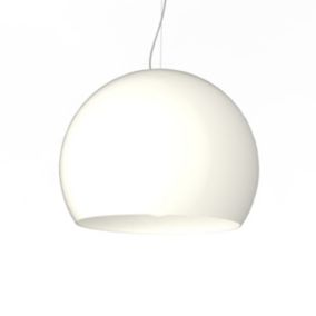 LUMICOM - JOE Suspension, 1X E27, max 42W, métal, blanc brillant, D.50cm