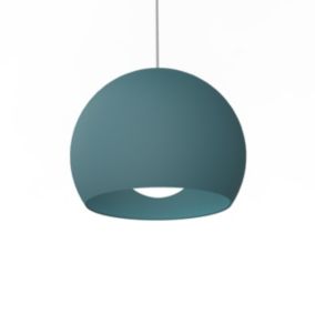 LUMICOM - JOE Suspension, 1X E27, max 42W, métal, bleu méditerranéen, D.25cm