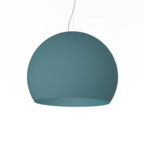 LUMICOM - JOE Suspension, 1X E27, max 42W, métal, bleu méditerranéen, D.50cm