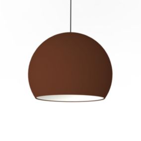 LUMICOM - JOE Suspension, 1X E27, max 42W, métal, corten/blanc traffic, D.40cm