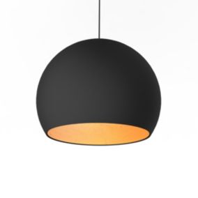 LUMICOM - JOE Suspension, 1X E27, max 42W, métal, marron corten/feuille cuivre, D.40cm