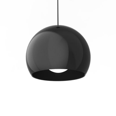 LUMICOM - JOE Suspension, 1X E27, max 42W, métal, noir brillant, D.25cm