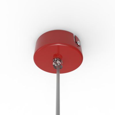 LUMICOM - JOE Suspension, 1X E27, max 42W, métal, rouge brillant/blanc traffic, D.25cm