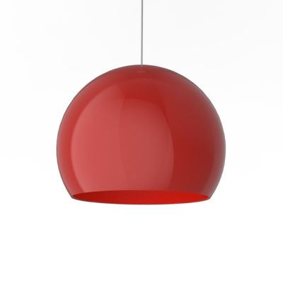 LUMICOM - JOE Suspension, 1X E27, max 42W, métal, rouge brillant, D.40cm
