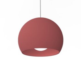 LUMICOM - JOE Suspension, 1X E27, max 42W, métal, rouge cowhide, D.25cm