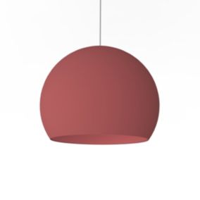 LUMICOM - JOE Suspension, 1X E27, max 42W, métal, rouge cowhide, D.40cm