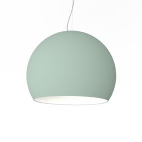 LUMICOM - JOE Suspension, 1X E27, max 42W, métal, vert iceberg/blanc, D.50cm