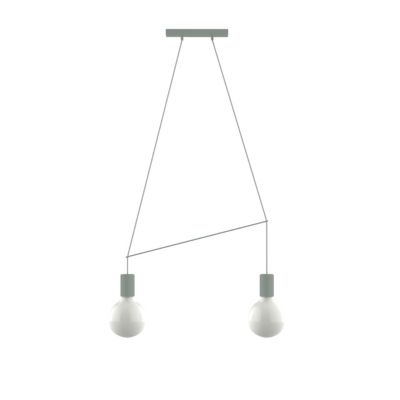 LUMICOM - KELLY Suspension, 2X E27, max 42W, métal, vert iceberg, L.40cm