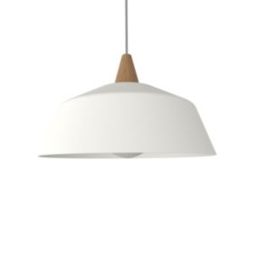 LUMICOM - KON Suspension, 1X E27, max 42W, métal, blanc mat, D.35cm