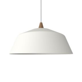 LUMICOM - KON Suspension, 1X E27, max 42W, métal, blanc mat, D.50cm