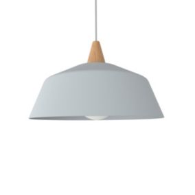 LUMICOM - KON Suspension, 1X E27, max 42W, métal, gris, D.35cm