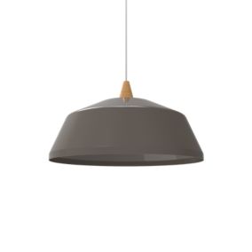 LUMICOM - KON Suspension, 1X E27, max 42W, métal, gris , D.50cm