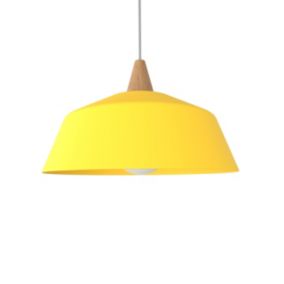 LUMICOM - KON Suspension, 1X E27, max 42W, métal, jaune, D.35cm