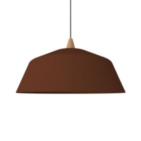 LUMICOM - KON Suspension, 1X E27, max 42W, métal, marron corten, D.50cm