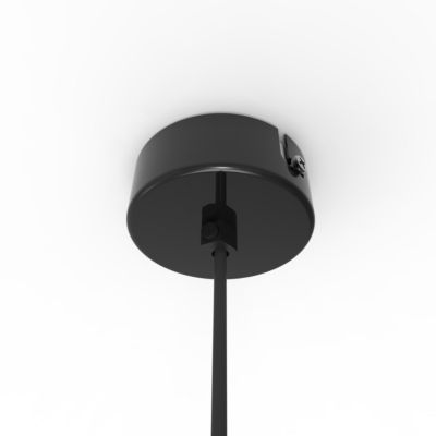 LUMICOM - KON Suspension, 1X E27, max 42W, métal, noir brillant, D.50cm