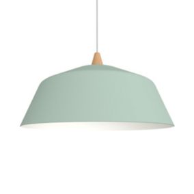 LUMICOM - KON Suspension, 1X E27, max 42W, métal, vert iceberg/blanc, D.50cm