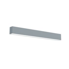 LUMICOM - LINEAR Plafonnier, STRIP LED INTEGREE, 14.4W, 4000K, métal, gris, L60cm