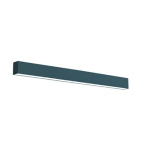 LUMICOM - LINEAR Plafonnier, STRIP LED INTEGREE, 24W, 4000K, métal, bleu méditerranéen, L100cm