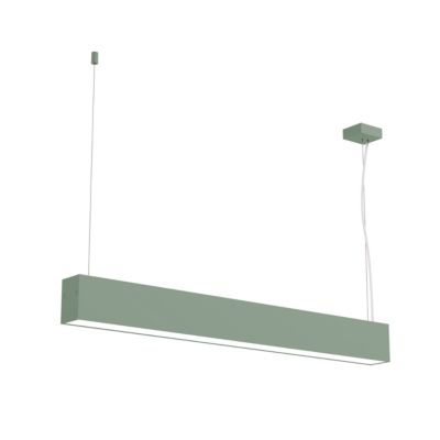 LUMICOM - LINEAR Suspension, STRIP LED INTEGREE, 14.4W, 4000K, métal, vert iceberg, L60cm