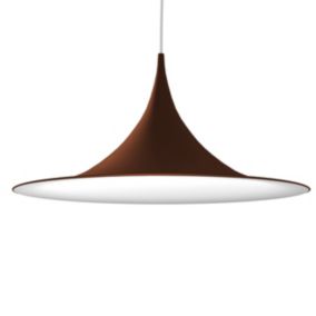 LUMICOM - LOUIE TRACK Suspension, 1X E27, max 42W, métal, marron corten/blanc, D.57cm