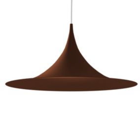 LUMICOM - LOUIE TRACK Suspension, 1X E27, max 42W, métal, marron corten, D.33cm