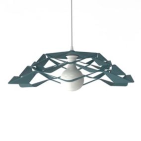 LUMICOM - MIGRA Suspension, 1X E27, max 42W, métal, bleu méditerranéen, D.60cm