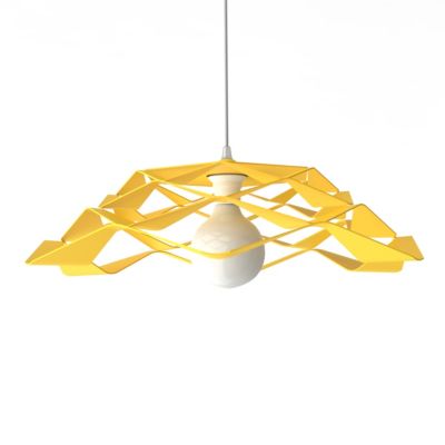 LUMICOM - MIGRA Suspension, 1X E27, max 42W, métal, jaune, D.40cm