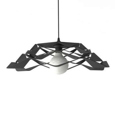 LUMICOM - MIGRA Suspension, 1X E27, max 42W, métal, noir mat, D.60cm