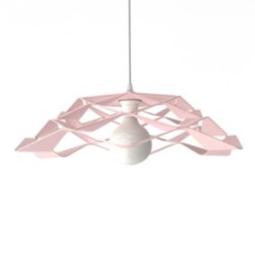 LUMICOM - MIGRA Suspension, 1X E27, max 42W, métal, rose, D.40cm