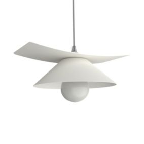 LUMICOM - MILLER Suspension, 1X E27, max 42W, métal, blanc mat, D.25cm