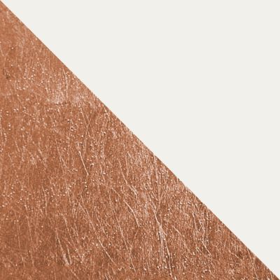 LUMICOM - MILLER Suspension, 1X E27, max 42W, métal, blanc mat/feuille cuivre, D.40cm