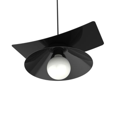 LUMICOM - MILLER Suspension, 1X E27, max 42W, métal, noir brillant, D.25cm