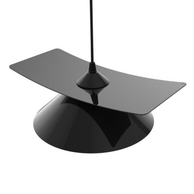 LUMICOM - MILLER Suspension, 1X E27, max 42W, métal, noir brillant, D.25cm