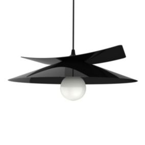 LUMICOM - MILLER Suspension, 1X E27, max 42W, métal, noir brillant, D.40cm