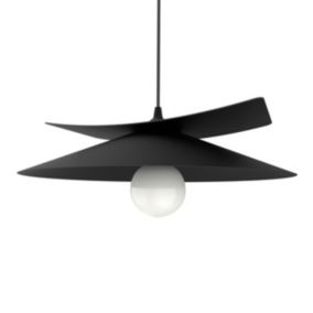 LUMICOM - MILLER Suspension, 1X E27, max 42W, métal, noir mat, D.40cm