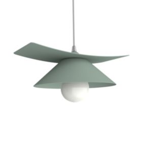 LUMICOM - MILLER Suspension, 1X E27, max 42W, métal, vert iceberg, D.25cm