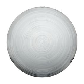 LUMICOM - MILLERIGHE Plafonnier, LED INTEGREE, 12W, 4000K, verre sérigraphié, D.30cm