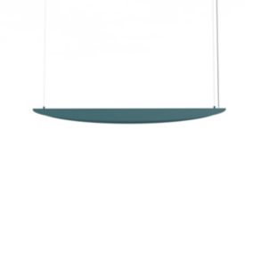 LUMICOM - MIRROR 1X Suspension, STRIP LED, 17W/m, 3000K, métal, bleu mediterraneen, L90cm