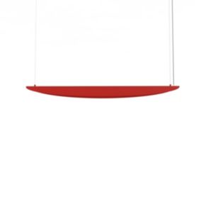 LUMICOM - MIRROR 1X Suspension, STRIP LED, 17W/m, 3000K, métal, brillant rouge, L90cm