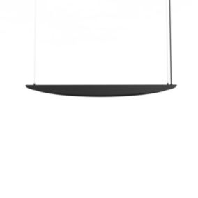 LUMICOM - MIRROR 1X Suspension, STRIP LED, 17W/m, 3000K, métal, noir, L90cm