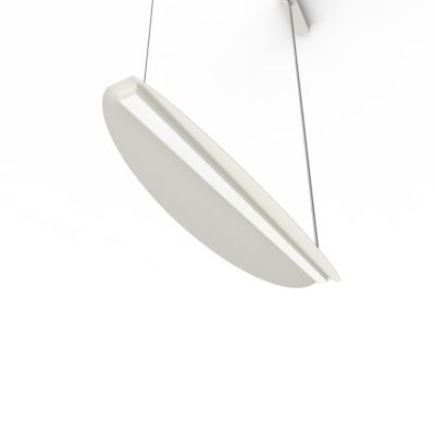 LUMICOM - MIRROR 1X Suspension, STRIP LED, 17W/m, 4000K, métal, Blanc, L90cm