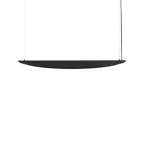 LUMICOM - MIRROR 1X Suspension, STRIP LED, 17W/m, 4000K, métal, brillant noir, L90cm