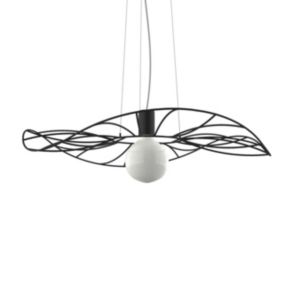 LUMICOM - MUSA Suspension, 1X E27, max 42W, métal, noir mat, D.60cm